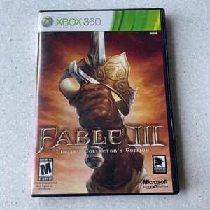 Fable III Limited Collector's Edition Xbox 360 Microsoft Lionhead Studios NTSC